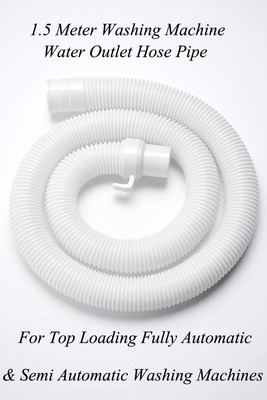 WROSHLER 1.5 MTR Washing Machine Outlet /Drain Pipe Corrugated Plastic Outlet Pipe 1.92 Extension Hose Pipe Suitable for All Fully/Semi Automatic Washing Machines Hose Pipe(1.5 m)