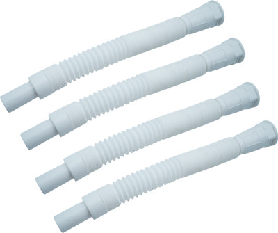 LUVBATH FITTING 36 Inch(Pack of 4) Heavy Socket PVC White Waste Pipe | Outlet Drain Hose for Bathroom Basin and Kitchen Sink | Flexible, Strong & Leakproof Collapsible Drain Hose Pipe(1 m) LUVBATH FITTING 36 Inch(Pack of 4) Heavy Socket PVC White Waste Pipe | Outlet Drain Hose for Bathroom Basin and Kitchen Sink | Flexible, Strong & Leakproof Collapsible Drain Hose Pipe(1 m)