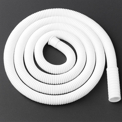 WROSHLER 2 m Water outlet pipe/ Drain Pipe /Corrugated Plastic Outlet Pipe 00.20 Washing machine inlet and AC water outlet hose pipe Hose Pipe(2 m)