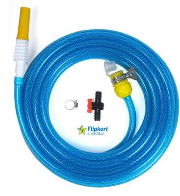 Flipkart SmartBuy 10 Meter Braided Blue Hose Pipe (dia-meter:14mm) with Spray and Accessories Hose Pipe