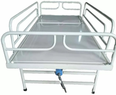 MAHABIR FURNITURE Iron Manual Hospital Bed(Elevation Present)