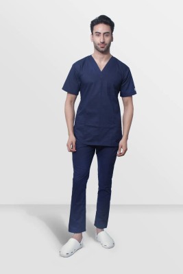 ARA UNIFORMS Men OT Dress | Surgical Scrub Suit For Men | Doctors Medical Scrub Shirt, Pant Hospital Scrub(Navy Blue M)