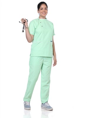 Medilinen SSF2P_LG_L Shirt, Pant Hospital Scrub(Pastel Green L)