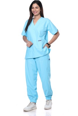 Medilinen SSF1J_LB_M Shirt, Pant Hospital Scrub(Pastel Blue M)