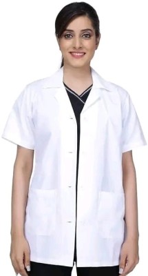 Aarav Boss LAB-COAT-HALF-008-L Shirt Hospital Scrub(WHITE L)