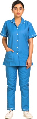 Hospriqs Nurse Dress Shirt, Pant Hospital Scrub(Sky Blue L)