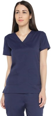 SEEMESH UNISEX HOSPITAL SCRUB SUIT SET (KURTA & PAYZAMA) Shirt, Pant Hospital Scrub(NAVY BLUE XS)