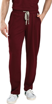 Thermaissance Solid Men Maroon Track Pants