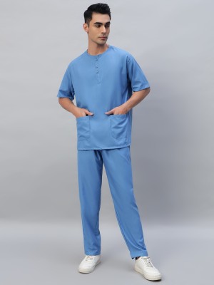 Hirawats SS-ADR-HS-M-SB Shirt, Pant Hospital Scrub(SKY BLUE XL)