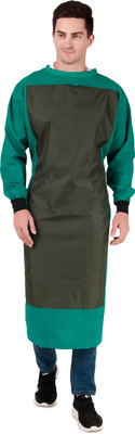 ACTamber Cotton Surgical Operation Theatre Gown, Doctor's Gown, Surgeon_ Gown Hospital Scrub(Green Free)