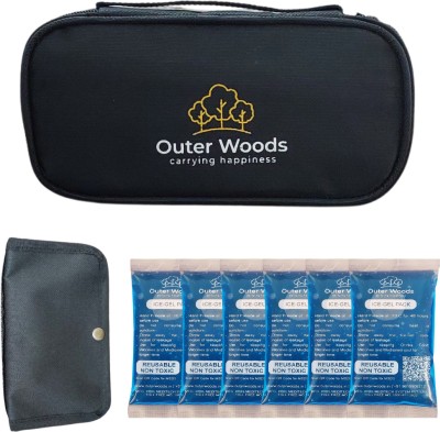 Outer Woods OW-12 Black Combo 4 Insulin Cooler Bag Pack(Black)