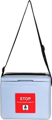 FAIRBIZPS Vaccine Carrier Box with 2 Ice Pack (0.90 Ltr) Small Vaccine Storage Box Pack(Grey)
