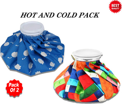 CRETO 2 Pack of 9 Inch Pain Reliever Cold Ice Bag Hot & Cold Pack(Multicolor)
