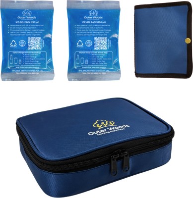 Outer Woods OW-21 Navy Insulin Cooler Bag Plus Pack(Navy Blue)