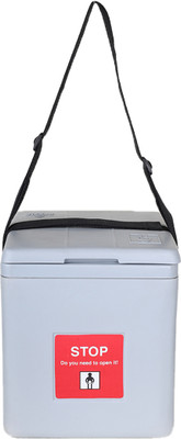 FAIRBIZPS Portable Vaccine Carrier Box with 4 Ice Pack with Lid & Stopper (1.67 Ltr.) Vaccine Carrier Box Pack(Grey)