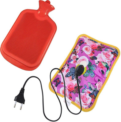 WarmNest combo of electric gel bag and Rubber Hot Water Bag Pack Of 2 ELECTRICAL WATER BAG /Rubber Hot Bag 1 L Hot Water Bag(Multicolor)