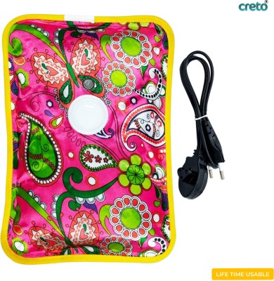 CRETO Portable (Heating Bag/Gel Heat-Pouch) Pain Relief Electric 1 L Hot Water Bag(Multicolor)