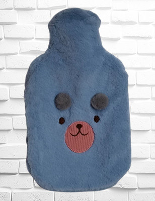 Da Novira Comfirt Hot Water Rubber Bag with Soft Plush Fur Pocket Cover For Body Ache Non-Electrical 2 L Hot Water Bag(Blue)