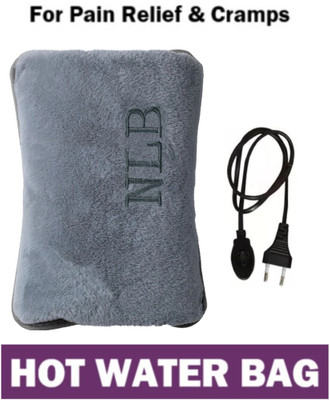 NLB ENTERPRISE Electric Hot Water Bag for Back, Neck, Shoulder & Cramps With Auto Shut Off Reusable, Leak-Proof, Fast Warm up hot water bag 1.02 L Hot Water Bag(Grey)