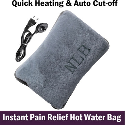 AELENCY Pain relief hot water bag electric, hot bag for periods, heating bag for cramps reusable & Quick heating hot bag electric 1.04 L Hot Water Bag(Grey)