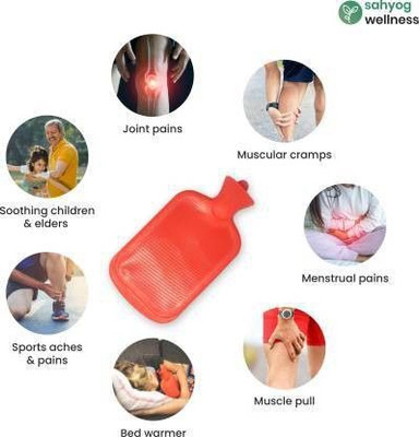 DECENT STOCK Hot Water Bag for Pain Relief MULTICOLOR, Rubber Hot Water Bag 1 L Hot Water Bag(Multicolor)