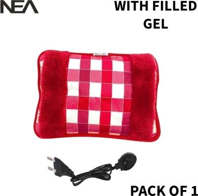 Nea Velvet Hot Water Bag for Pain Relief & Heat Therapy Massager Electrical 1 L Hot Water Bag(Multicolor)