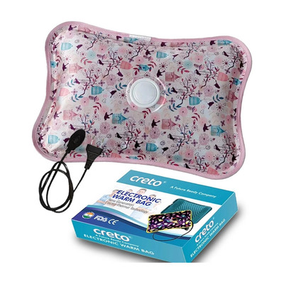 CRETO Heating Pad Gel Full Body Pain Reliever Electric 1 L Hot Water Bag(Multicolor)