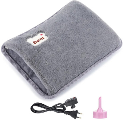 Fluent Electric Hot Water Bag with Auto Power Cut-Off for pain relief Warm Bag Electrical 1 L Hot Water Bag(Grey)