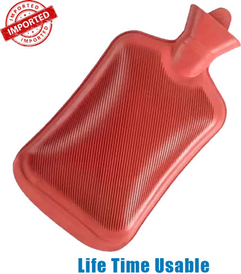 CRETO Classic Durable Hot Water Rubber Bottle Non Electric 1 L Hot Water Bag(Multicolor)