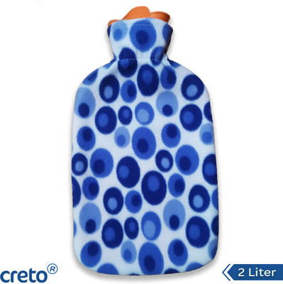 CRETO Durable Heat Non-Rechargeable Rubber Bag with Cover Non Electric 2 L Hot Water Bag(Multicolor)