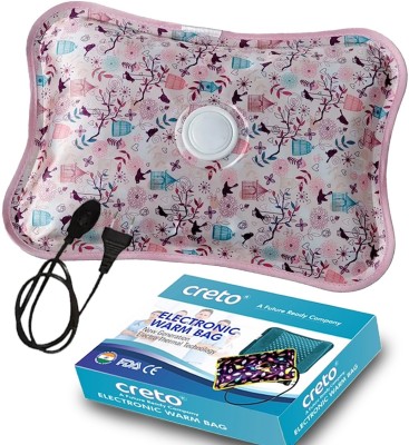 CRETO Heating Pad Gel Full Body Pain Reliever Electric 1 L Hot Water Bag(Multicolor)