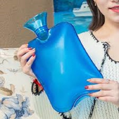 AirMount ™PVC Rubber Blue HOT WATER BOTTLE Bag WARM Relaxing Heat / Cold Therapy 2 Liter NON-Electrical 2 L Hot Water Bag(Blue)