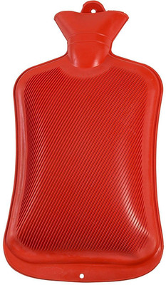 WarmNest Hot Water Bag Silver Metal Cap Without Cover NonElectric 2.5 L Hot Water Bag(Red)