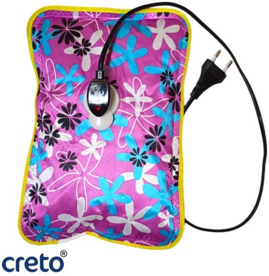 CRETO Portable Heating Pad (for Instant Pain Relief) Gel Filled PVC Electric 1 L Hot Water Bag(Multicolor)