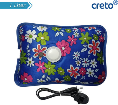 CRETO Rechargeable Winter Care Leak-Proof Heating/Pouch Electric 1 L Hot Water Bag(Multicolor)