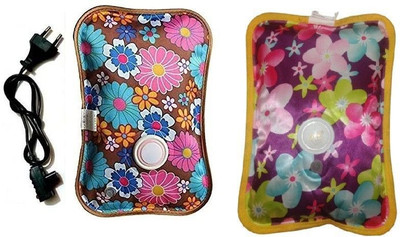 WarmNest Hot Water Bags for Pain Relief, Heating Pad-Heat Pouch Water Bag (Pack - 2) 1407 Electrical 1 L Hot Water Bag(Multicolor)