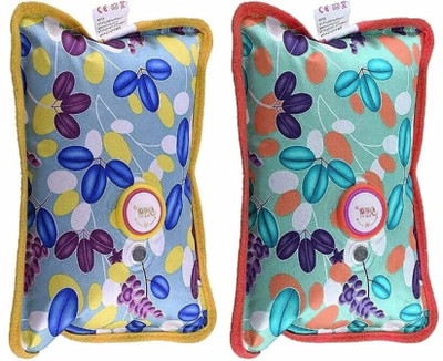 ECSS Electric Hot Bottle (Set of2) for pain relief and warmness. Electrical 1000 ml Hot Water Bag(Multicolor)