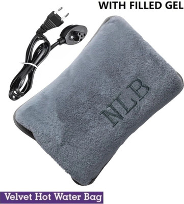 BIY ENTERPRISE Premium Quality hot water bag |heating pad | heating bag | hot bag electric stress and pain relief premium material hot water bag 1 L Hot Water Bag(Dark Grey)