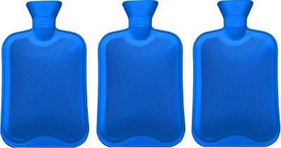 Zinkz Rubber Hot Water Bag for Muscle Pain & Pain Relief (Pack of 3) Non Electrical (Random Color & Design) 2 L Hot Water Bag(Multicolor)