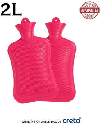 CRETO Pack of 2 Classic Non/Rechargeable Non Electric 2 L Hot Water Bag(Multicolor)