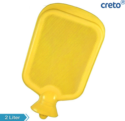 CRETO Heating Rubber Bottle (Winter Care) Non Electric 2 L Hot Water Bag(Multicolor)