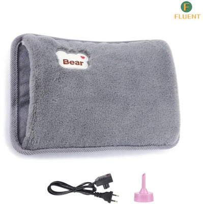 Fluent Electric Hot Water Bag with Auto Power Cut-Off for pain relief Warm Bag Electrical 1 L Hot Water Bag(Grey)