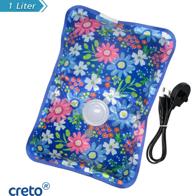 CRETO Rechargeable Winter Care Heat Pouch Gel Electric 1 L Hot Water Bag(Multicolor)