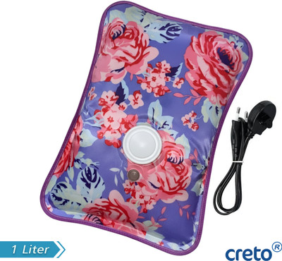 CRETO Rechargeable Winter Care Cordless Heating Electric 1 L Hot Water Bag(Multicolor)
