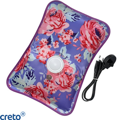 CRETO Rechargeable Winter Care Heat/Pouch Pain Relief Massager Electric 1 L Hot Water Bag(Multicolor)