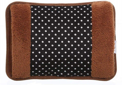 WarmNest XII®-460-GT-Heat Bags for Pain Relief with soft velvet hand pocket Electrical 1 L Hot Water Bag(Brown)