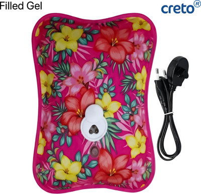 CRETO Rechargeable Pain Relief Premium Electric 1 L Hot Water Bag(Multicolor)