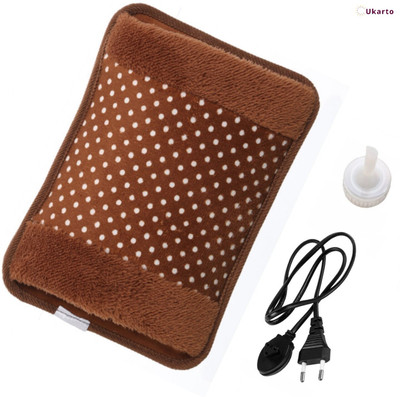 Ukarto Electric Hot Water Bag with Heating Pad For Joints, Periods Pain Relief Warm Bag Electrical 1 L Hot Water Bag(Brown)