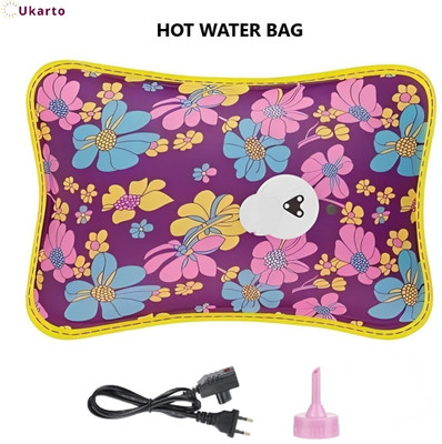 Ukarto Electric Hot Water Bag with Heating Pad For Joints, Periods Pain Relief Warm Bag Electrical 1 L Hot Water Bag(Multicolor)