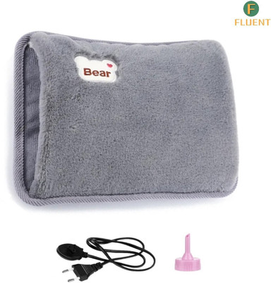 Fluent Electric Hot Water Bag with Auto Power Cut-Off for pain relief Warm Bag Electrical 1 L Hot Water Bag(Grey)